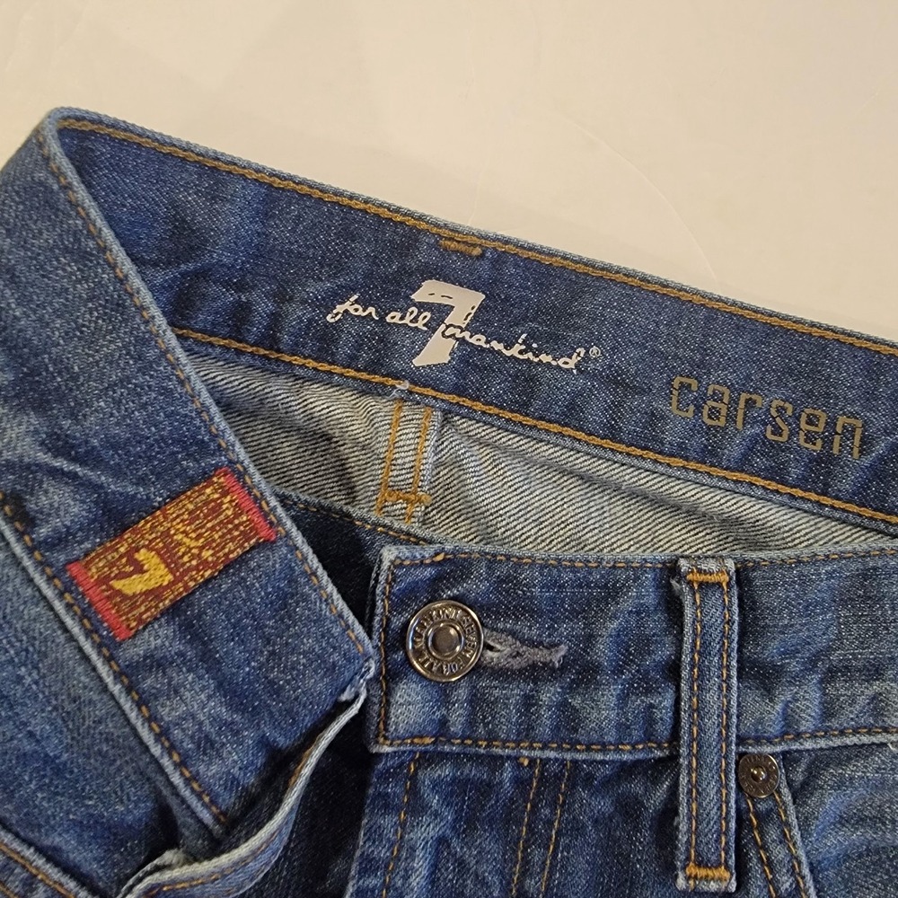 7‎ For All Mankind Jeans Mens 33 Measures 36x34 Staight Leg Pants